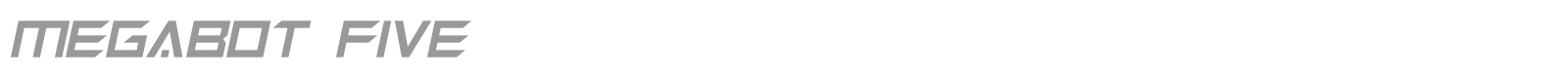 Megabot Five font preview